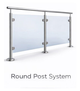 Round post balustrade system